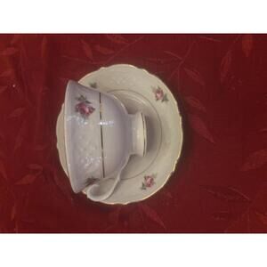 Vintage Porcelain Tea Cup with Saucer Set